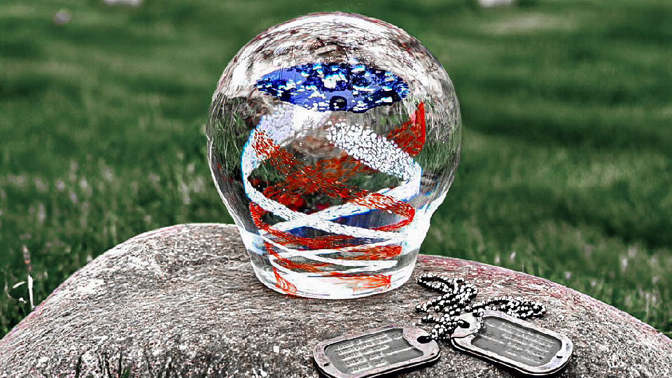 Memory Glass Veteran's Orb available at Lake Ridge Chapel